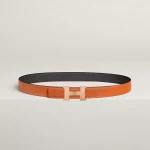 Mini Constance belt buckle & Reversible leather strap 24 mm - Image 2